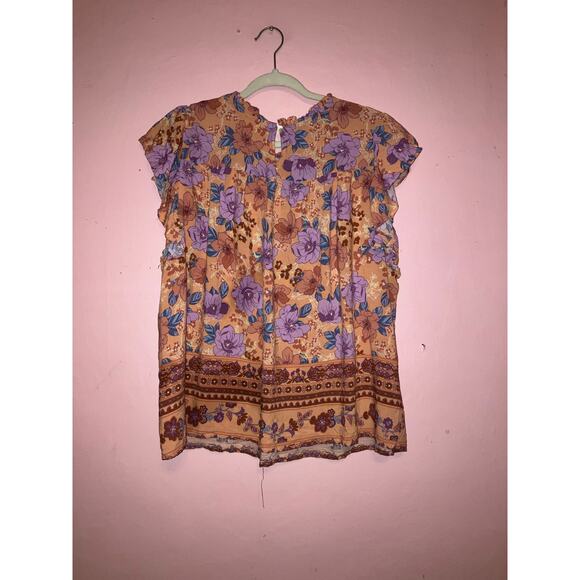 Hailey & Co boho floral blouse size 1X - Picture 4 of 4